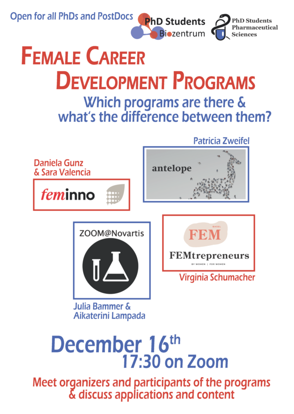 Female Career Development Programs – PhD Students Biozentrum